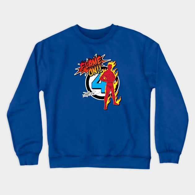 Flame On! Crewneck Sweatshirt by David Hurd Designs